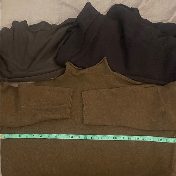 Whistles Funnel Neck olive green pullover sweater - Picture 5 of 9